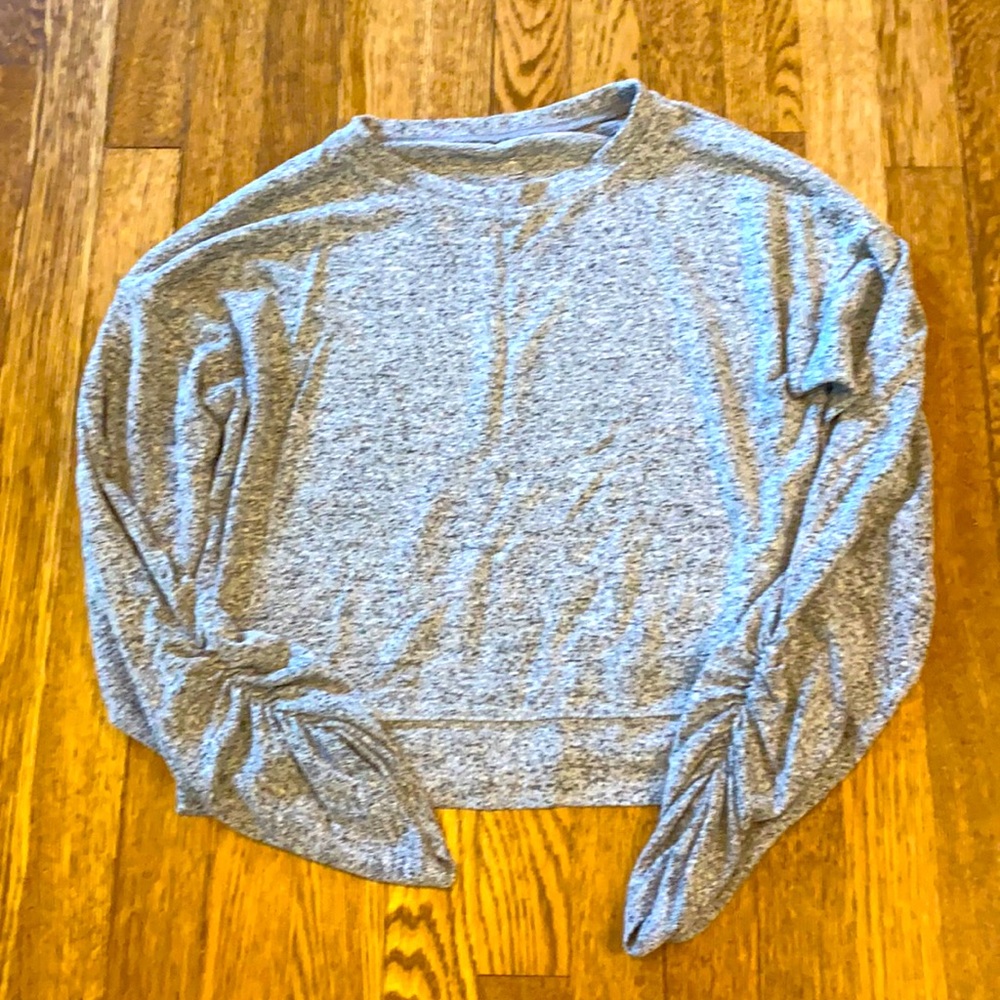Grey Cinched Long Sleeve